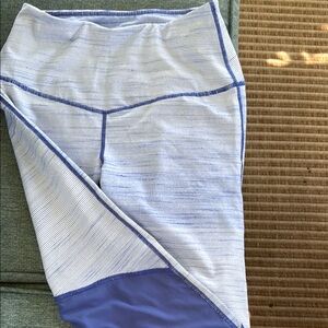 Zella Blue  and White Leggings